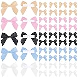 50Pcs Mini Satin Ribbon Bows 2.5' Self Adhesive Satin Bows Cute Small Ribbon Tiny Bows for Gift Wrapping Tiny Bows Tiny Bows for Baby Shower Christmas Craft Birthday Party Wedding Decorations