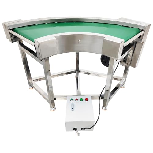 WYDDDARY 90° PVC Flat Belt Conveyor