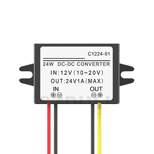 ZDVHOMCB DC 12V to DC 24V 1A Boost Automotive Power Converter 12 Volt to 24 Volt Boost Regulator