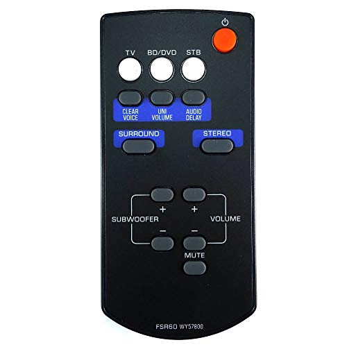 Leankle Mando a Distancia FSR60, WY57800 para Yamaha Barras de Sonido ATS-1010, YAS-101