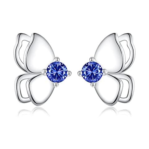 Butterfly Earrings, Metal, Cubic Zirconia Cover