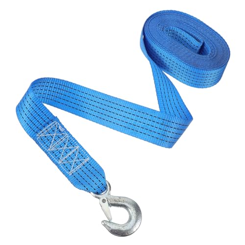 Sangle de treuil pour bateau à fixation facile et forte stabilité bleu acier