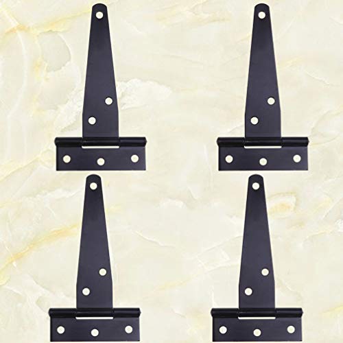 Dobradiças de porta de celeiro DoitOOL 4 peças com revestimento de zinco, dobradiças de porta de gal