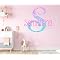 Personalized Shimmer Rainbow Wall Decal – Custom Name & Initial For Girls Nursery