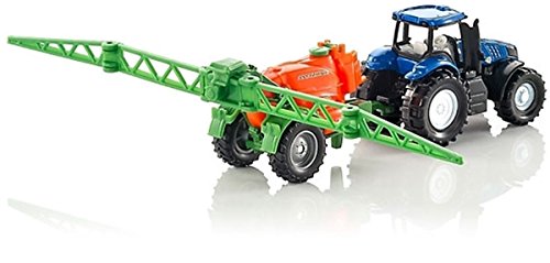 siku 1668, New Holland Traktor mit Feldspritze, Metall/Kunststoff,...