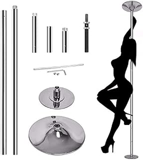 ZENY Removable Dancing Pole Kit Portable Stripper Spinning Dance Pole for Exercise,Club,Party,Pub