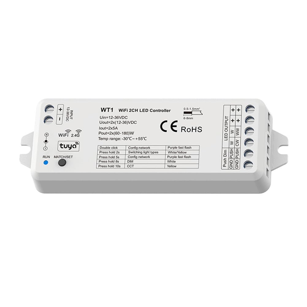Contrôleur LED intelligent pour régler la température de couleur du blanc