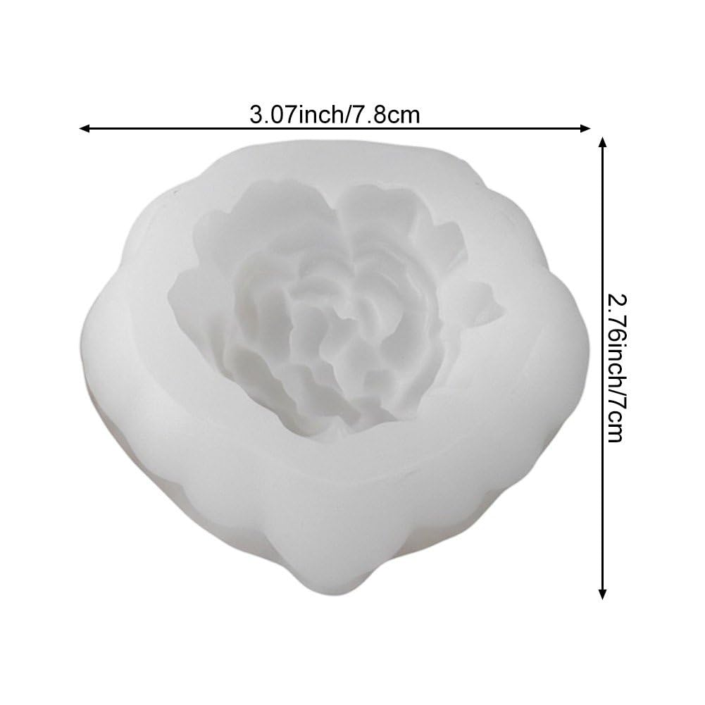 Formy do świec różowych do produkcji świec, 3D, kwiat róży, silikonowe formy do samodzielnego wykonania, odlewanie żywicy epoksydowej, ręcznie robione mydło, walentynki, dekoracja domu