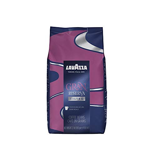Lavazza Gran Riserva Filtro Whole Bean Coffee Dark Roast 2.2Lb Bag & Super Crema Whole Bean Coffee Blend, Medium Espresso Roast, 2.2 Pound (Pack Of 1) #TOP1