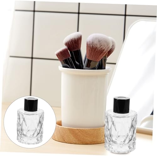 Botellas difusoras recargables de vidrio Luxshiny 4 piezas miniatura 7