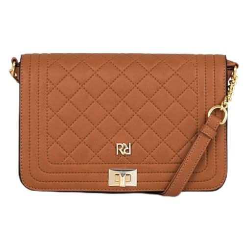 BOLSA TRANSVERSAL FEMININA RAFITTHY MATELASSÊ 28.22105 Cor:Marrom