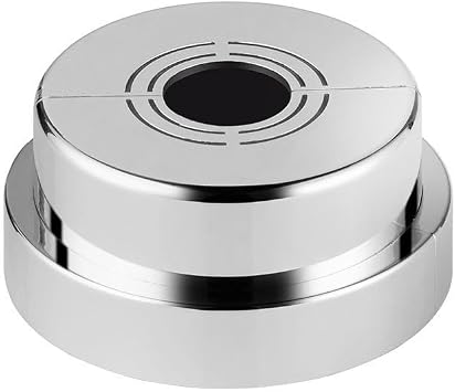 cuttable Wall Split Flange, Split ABS Lightweight Escutcheon Cover Plate,Chrome,for 10/26/33mm0.8/1.0/1.2in water pipes, PEX Pipe Silver Adjustable height 20mm-32mm