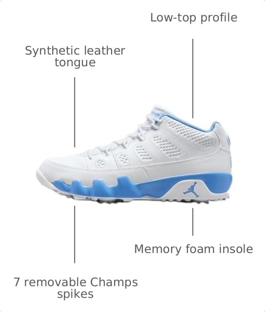 Image of Nike Men's Air Jordan 9 G Golf Shoes