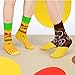 AGRIMONY Calcetines Hamburguesa hombres Divertidos Imagen de AGRIMONY Calcetines Hamburguesa hombres Divertidos