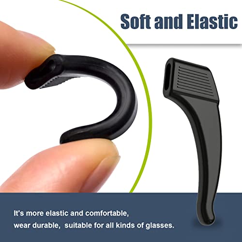 SMARTTOP 16 Pairs Anti-Slip Eyeglass Ear Grips Hook Comfortable Silicone Elastic Eyeglasses Temple Tips Sleeve Retainer-For Eyewear Sunglasses Spectacles Glasses,Sports Eyeglasses - Thumbnail 4