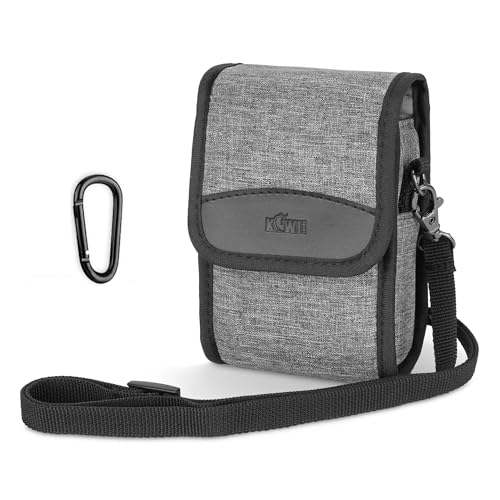 KIWIFOTOS Funda Compacta para Cámara Digital Sony ZV 1 II, ZV 1 RX100 Serie, Ricoh GR GRII GRIII GRIIIx HDF, Olympus TG7, TG6, TG5, TG4 et Power Shot SX740, G7X, G5XII   Gris (130 x 80 x 50 mm)