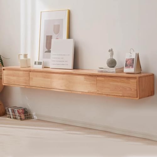 Console multimédia TV en bois massif au design épuré et finitions premium