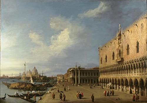 Tableau Vue de Molo par Antonio Canal - Impression d'art sur toile 60x90cm pour salon