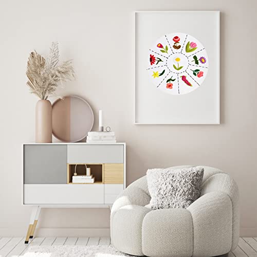 Louise Maelys 10 Different Flowers Embroidery Kits For Beginners With Practic Pattern,Adults Starter Cross Stitch Kit Diy Needlepoint Kits #TOP5