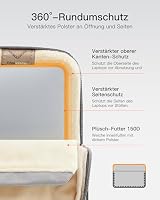 Inateck 360° Schutz Laptop-Hülle Großvolume Kompatibel mit MacBook Pro 14 – Ansicht 4
