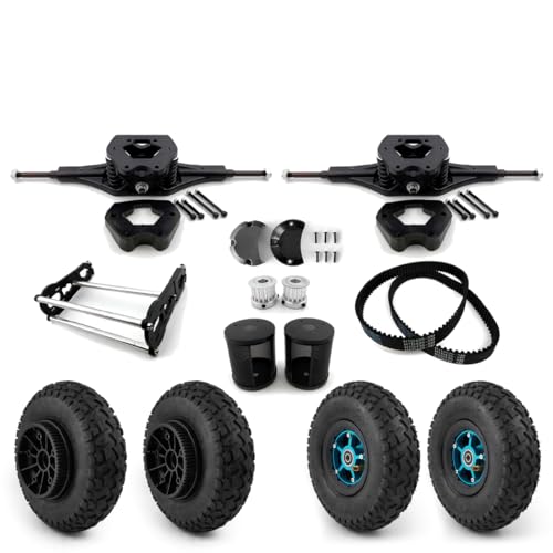 L-faster Mountain Skateboard Bracket Compatible with N63 Belt Drive Motor Mounting Trucks for All Terrain Skateboard 9 inch Wheel kit (kit 2)