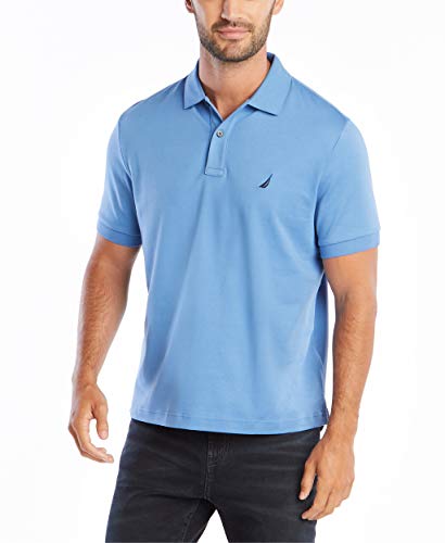 Nautica Men's Classic Fit Short Sleeve Solid Polo Shirt