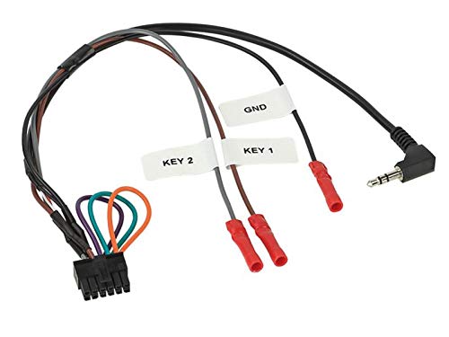 Einbauset: 1-DIN Radio Blende Radioblende Halterung Abdeckung Konsole schwarz + Multilead Lenkradinterface Lenkrad Adapter LFB für Mitsubishi Colt (Z30) 11/2008-11/2012