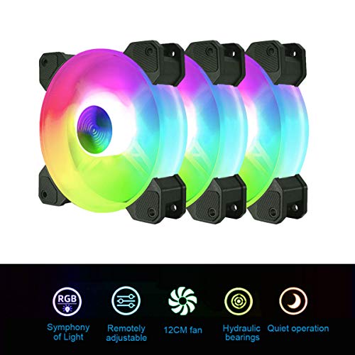Ventilador de resfriamento ajustável para computador BESPORTBLE para ventilador de PC Cooler RGB Coo