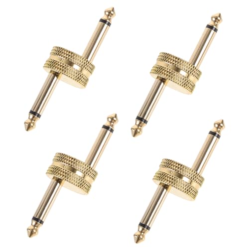 Adaptador para pedal de guitarra Cabilock con conexión estable de audio 6,35 mm 4 piezas