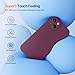 Miracase Designed for iPhone 14 Case with Screen Protector,[Upgraded Enhanced Camera Protection],Shockproof Liquid Silicone Case with Microfiber Lining, 6.1 inch, Wine Red