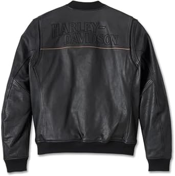 Men's Harley Citizen Bomber Leather Jacket | Vintage Summer Biker Jacket