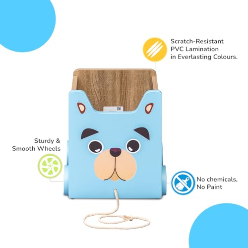 Image of Alex Daisy Toy Storage Box /Cart (Blue)