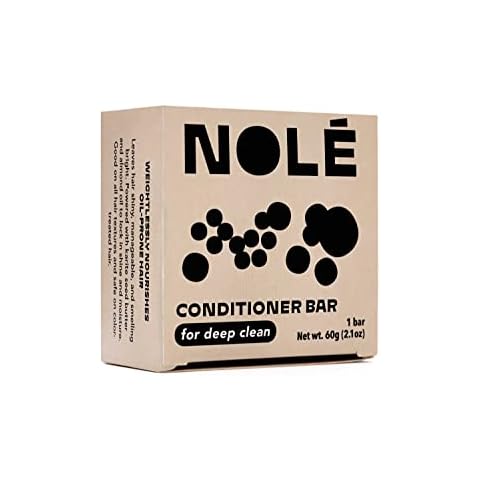 NOLE CARE Citrus Conditioner Bar with Batana Oil - Sustainable, PH Balanced, Rice Protein Conditioner Bar, Deep Clean Formula, Silky Hair, Plastic-Free, 2.12 oz Bar Cover