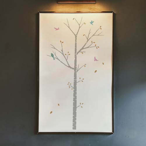 Pochoir bouleau réutilisable pour décoration murale DIY - 3