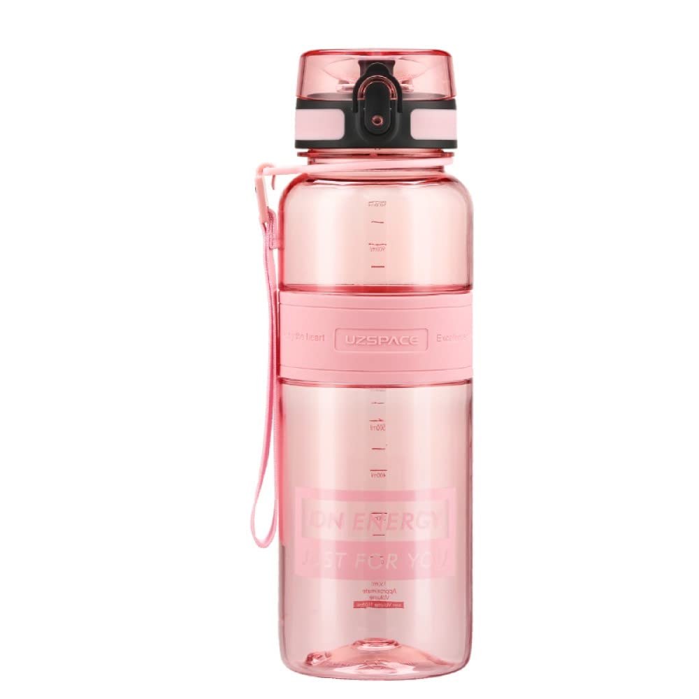 Om Supplies Glow Pink Water Bottle Fruit Infuser Sports Water Bottle 1000Ml, Bpa Free Tritan, Leakproof (Glow Pink)
