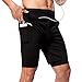 Cabeen 2 in 1 Pantaloncini Sportivi da Uomo, Running Palestra Shorts, Asciugatura Rapida, 2 Tasche Laterali + 1 Tasca con Zip +1 Dietro Anello Asciugamano, per Corsa Jogging Basket Tennis
