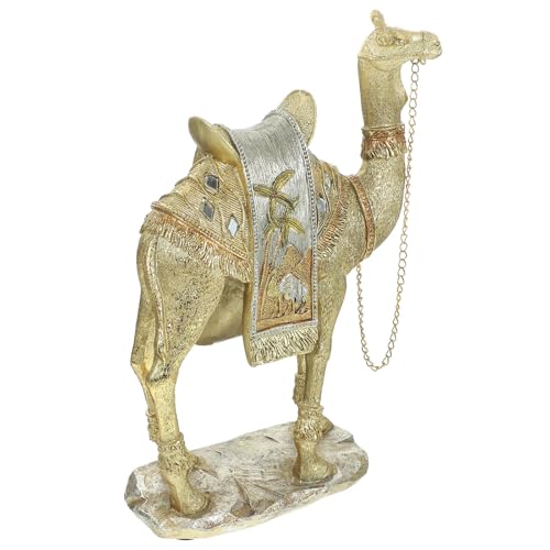 Figurine de chameau doré Uonlytech objet déco idéal pour cadeau de maison - 2