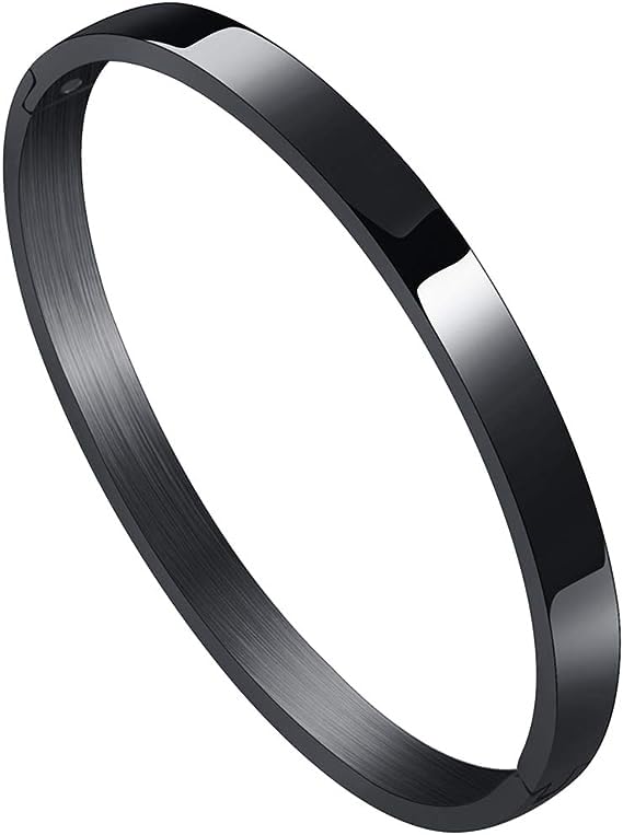 MIAMI Bracelet for Men Stylish Boys brother boyfriend gents/Fashion Black Kada for men Black/Black Bracelets for Men Metal/Stainless Steel Kada Kadas Bracelet valentine Gift open kada M353 (B0CHRHHZ37) Amazon Price History, Amazon Price Tracker