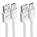 Produktbild USB Typ C Kabel, 2-Stück 1M USB-C Ladekabel für Samsung Galaxy S21 S20 FE Note 20 A12 A21s A32 A51 A52 |Xiaomi Redmi Note 10 9T 9S 9 8 Poco X3 Pro/NFC |Gigaset GS4 GS290 |Wiko Power U30 View 5 Plus