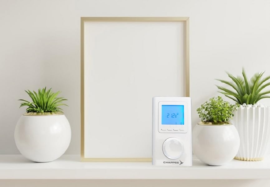 Termostato di atmosfera CFF 0000028 CHAPPEE Digital programmazione settimanale cablata compatibile con tutte le caldaie