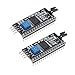 DiGiYes 2PCS IIC I2C Serial Interface Board 5V LCD2004 LCD1602 LCD Display Adapter Converter Module PCF8574 Expansion Board Fit for Arduino DIY