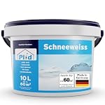 Plid – Plid Schneeweiß Wandfarbe Weiß Matt 10L – Hochdeckende Innen