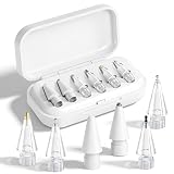 Replacement Tips for Apple Pencil Pro/USB C/2nd Gen/1st Gen Tips with Storage Box, Precise Control Apple Pencil Tips, Wear-Resistant Pen Tips for iPad Pencil Accessories-6 Pack (White)