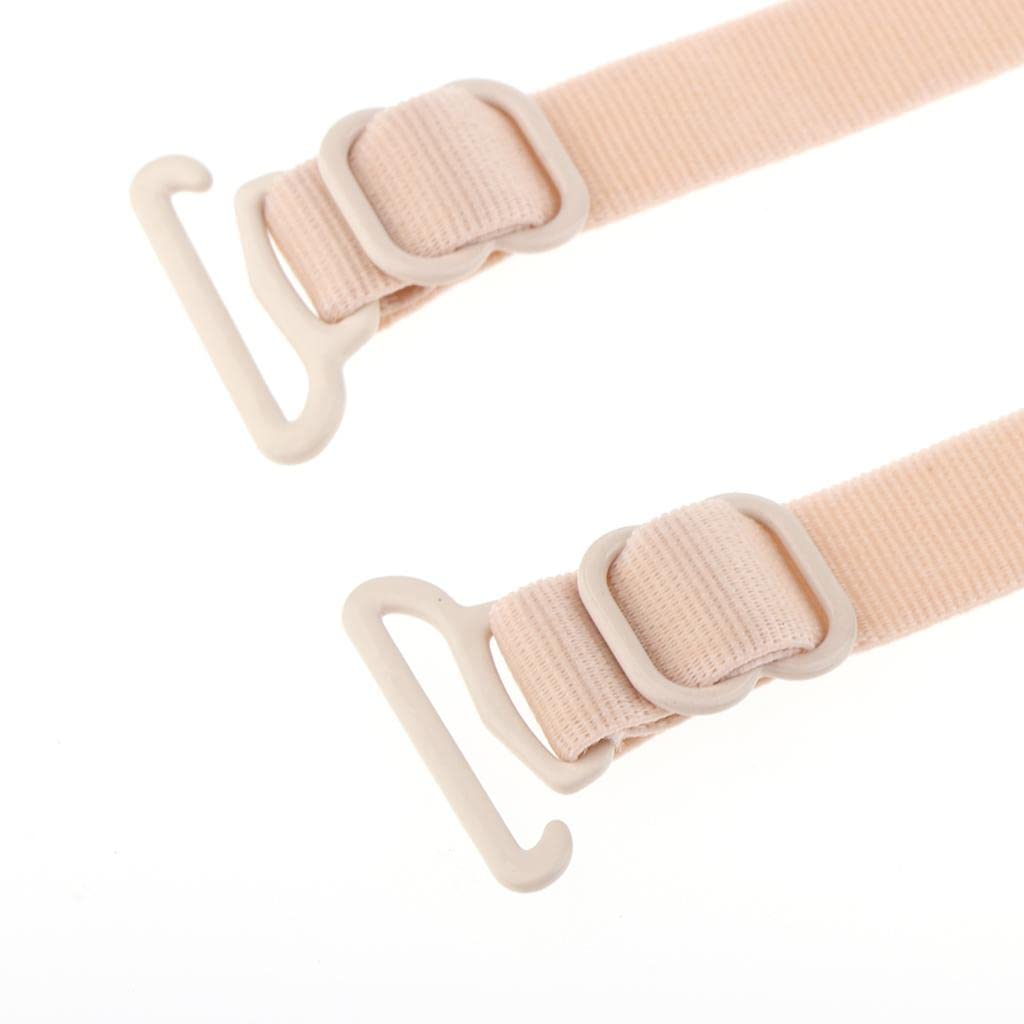 BNF®Women's Non Slip Bra Straps – Adjustable Nylon Replacement Shoulder Straps – Beige – Fits Racerback Tops, Dresses & Shirts-image-15