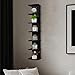 YEXEXINM 7 Tier Wall Shelf Unit - Lack Floating Shelf, Compact Display Floating Shelf, Vertical Column Wall Decor Mount Floating Storage Organizer Tall Tower Shelf for Bedrooms, Living Rooms(Black)