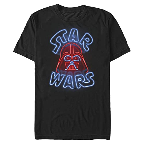 Star Wars Panneau Néon Vador T-Shirt Homme en coton manches courtes