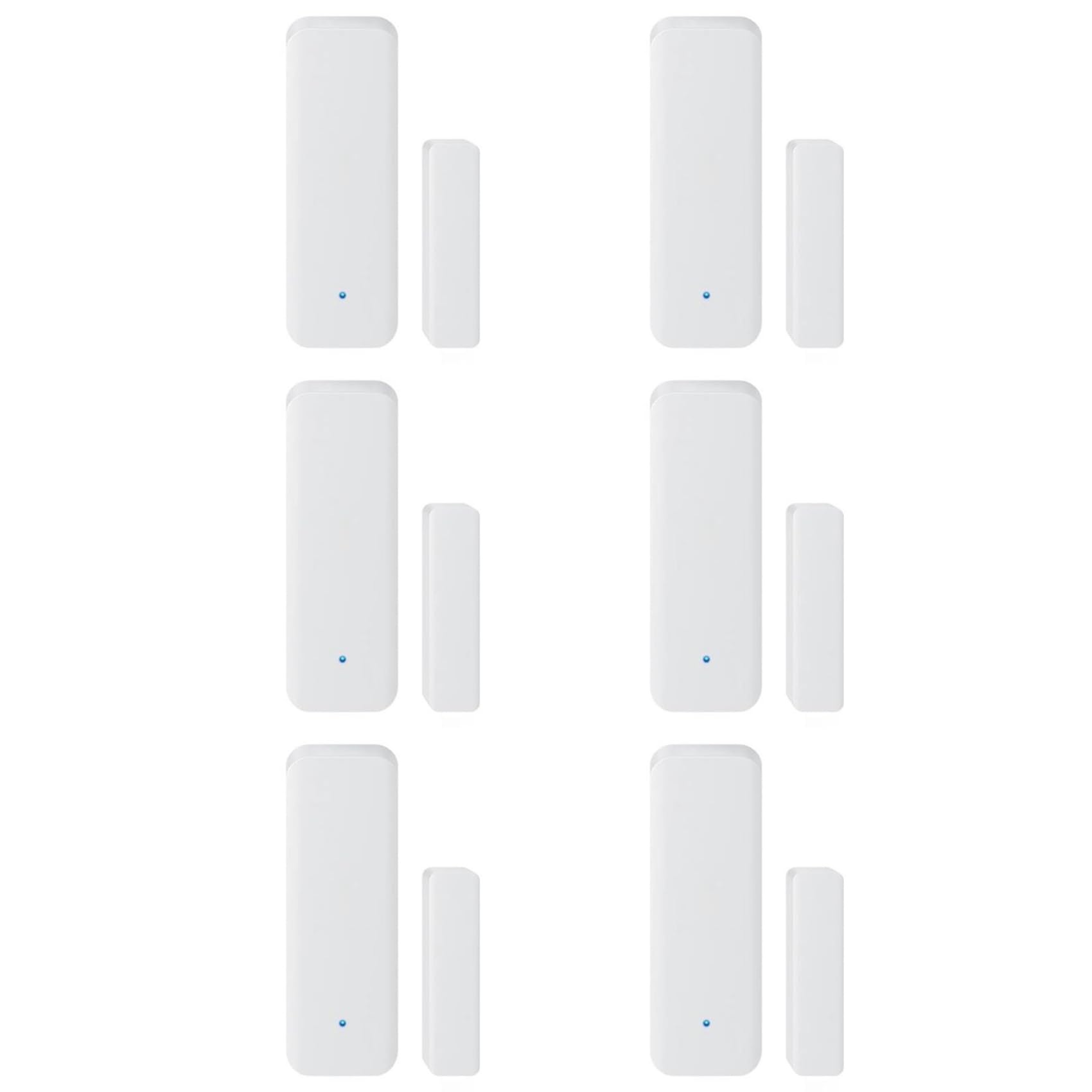 6X TUYA Zigbee 3.0 Smart Tür Sensor ZigBee 3.0 Kabellose Verbindung Multifunktions für Smart Hub App
