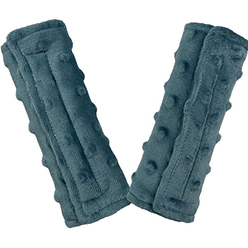 Car Seat Belt Covers, Baby Car Seat Neck Cover, Baby Strap Pad, Car Seat Strap Cover, Minky Dot, Seat Belt Cushions Pads, Shoulder Strap Protectors, Baby Shoulder Pads For Baby Car Seats, Blue #TOP2