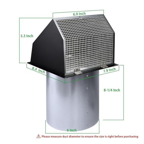 Masque coupe-vent en acier inoxydable pour sortie de sèche-linge domestique - 3