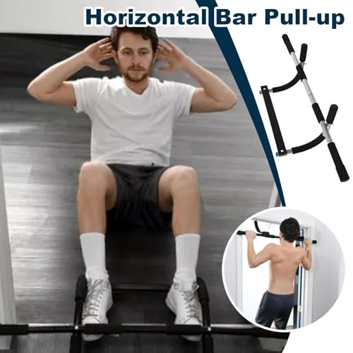 Barre De Tractions Porte Barre Traction Chin Up Bar Wall Mounted Pull Up Bar Entraîneur Multifonctionnel Adapté À Divers Exerciceseffort Aux Cadres De Porte Allant De 24 À 32 Pouces De Large – Image 3
